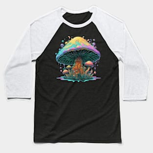 Space Magical Mushroom Baseball T-Shirt